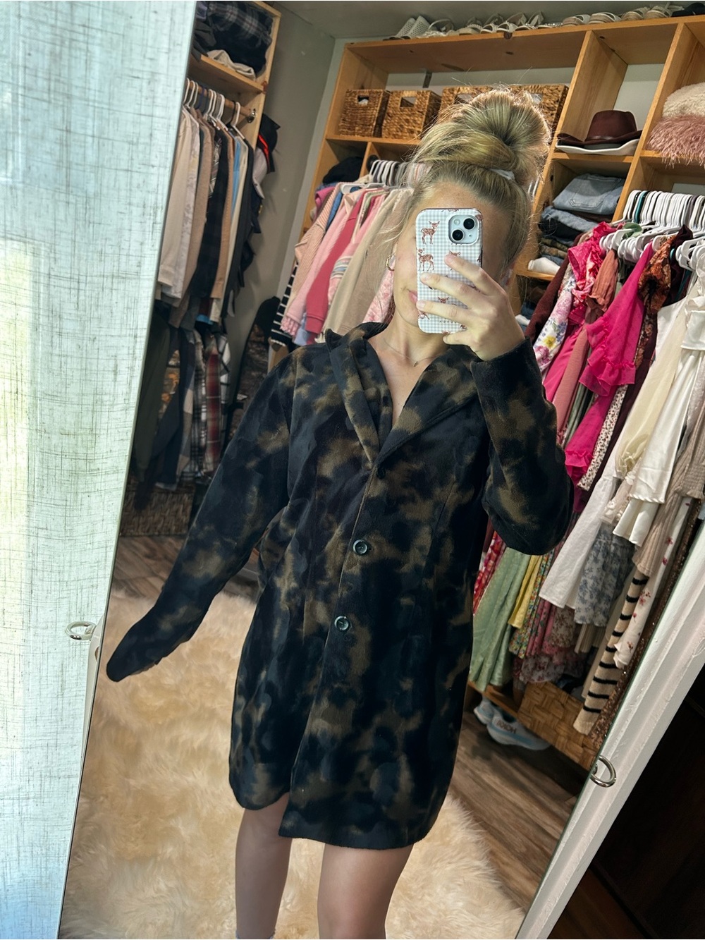 ENT Entrancy Black and Brown Women's Coat